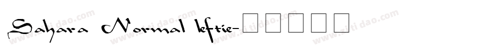 Sahara Normal leftie字体转换